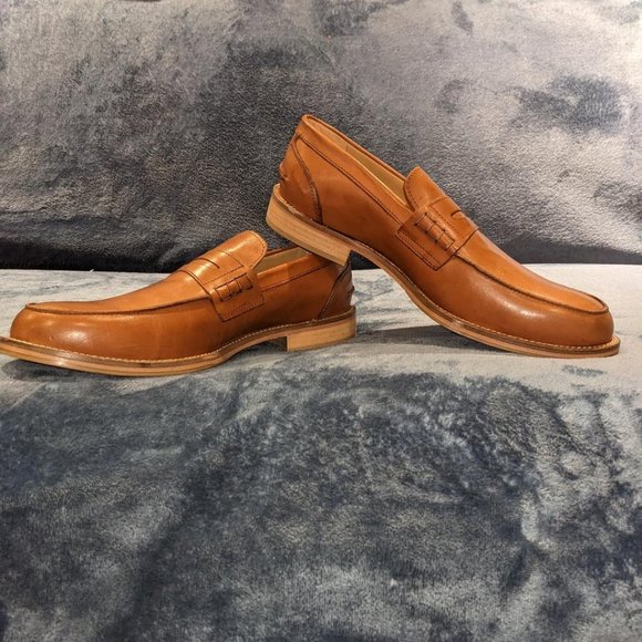 Town Shoes Leather Penny Loafer | Size 45/11 D | New - Picture 3 of 9